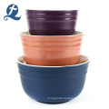 New style color custom home matte cheap round ceramic salad bowl